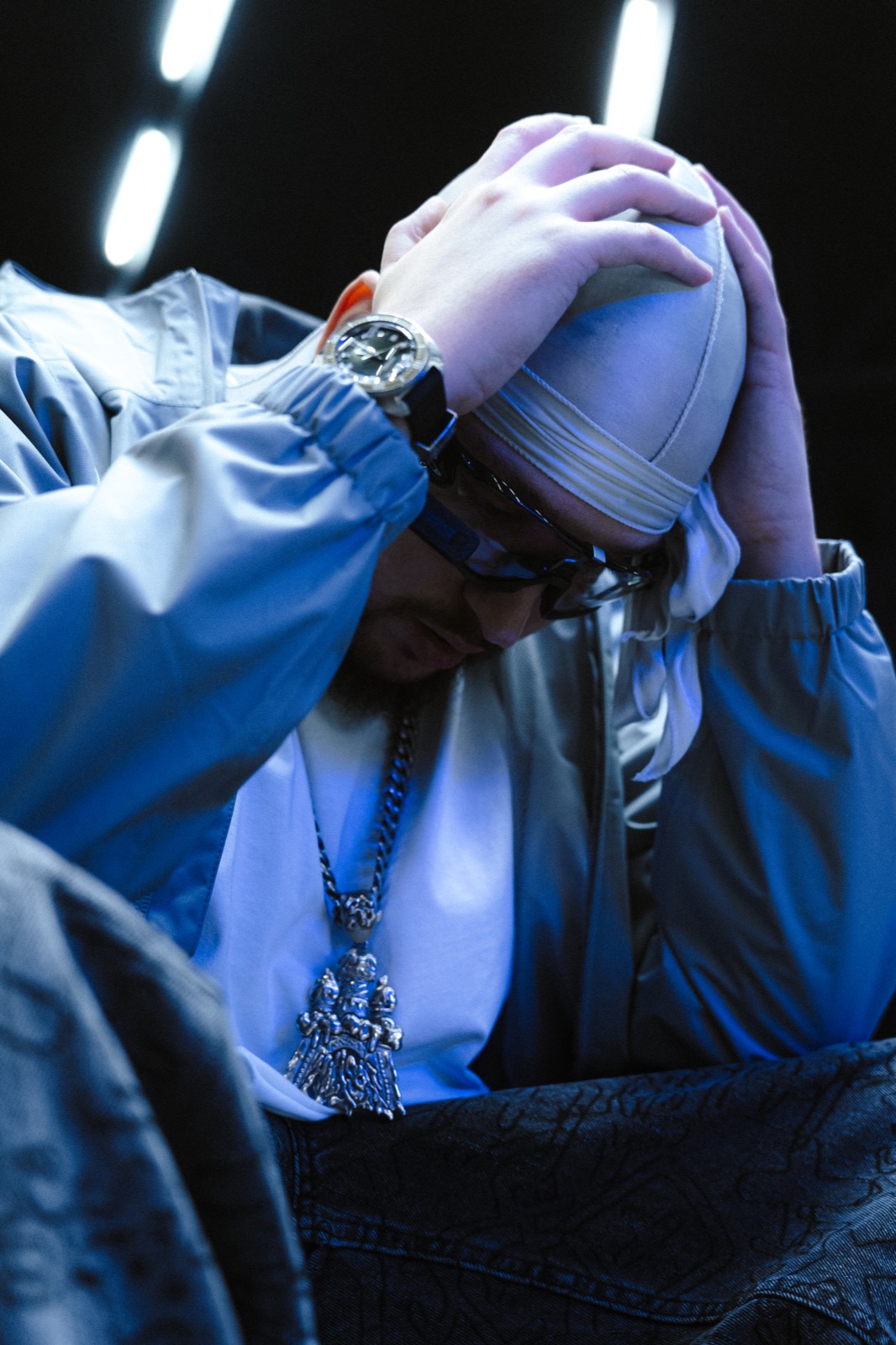 Hiljson Mandela — blue lights